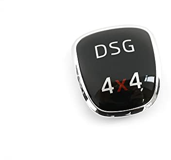 Skoda 5E0713146C Plakette 4x4 Schaltknauf Automatik Blende Clip Abdeckung chrom/schwarz