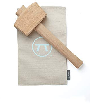 Outset Professional Lewis Bag and Ice Mallet Bartender Kit, 2 Piece Set, Beechwood