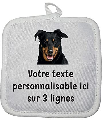 Mygoodprice Beauceron - Guanto da cucina con testi personalizzabili