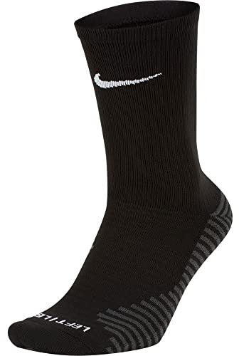 Nike Unisex Squad Socken mit mittlerer Fußballlänge, schwarz/weiß, XS