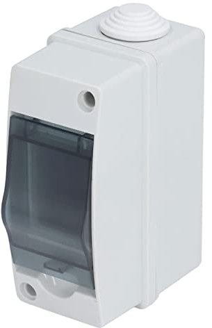 2 Way Distribution Protection Box, IP66 Din Rail Enclosure Waterproof Outdoor Distribution Junction Box for Indoor Outdoor Wall Circuit Breaker, 4.9 x 2.2 x 3.5in