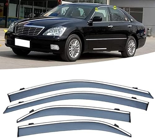 Juego de 4 Deflectores de Viento, Protector de Nieve para Lluvia Y Sol de Baja Acumulación de Calor para Reemplazo de Automóviles para Toyota CROWN 2005-2009