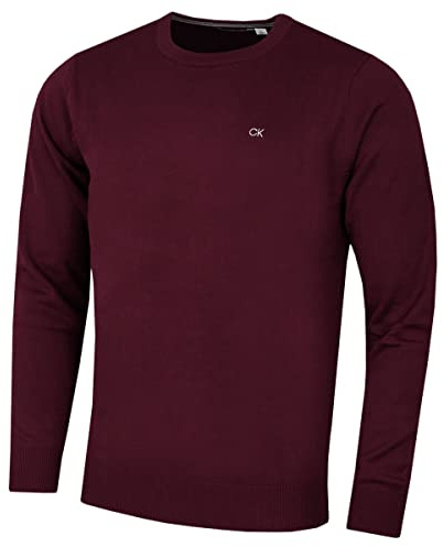 Calvin Klein Hombre Crew Cuello Soft Algod�n Su�TER - Borgo�a Francesa - L