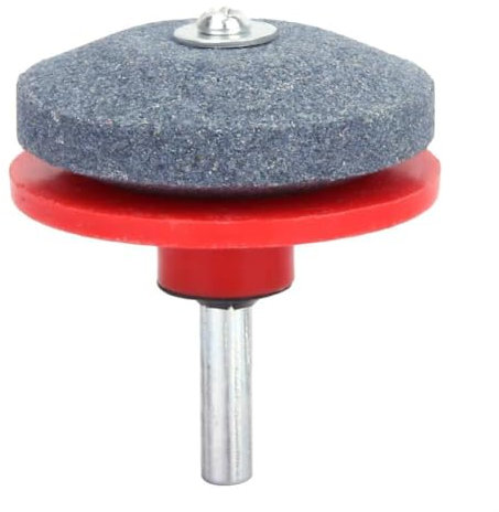 Klingenschärfer, Rasenmäher Messerschärfer, Rasenmäher-Klingenschärfer, Rot Mäherschärfer, Klingenschleifer, Bohrmaschine, Schleifwerkzeug für Bohrmessern, Mähern, Sichelmessern, Rotofräsen