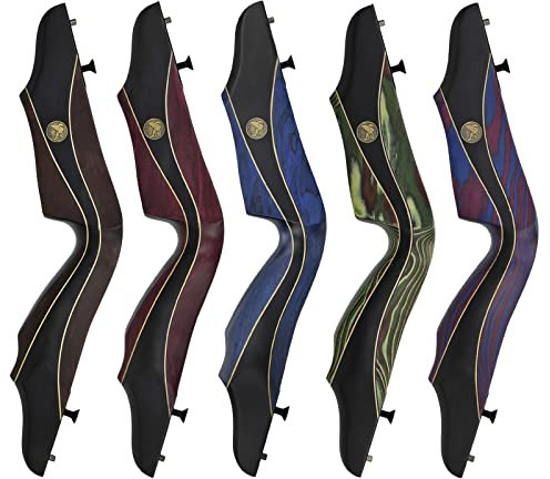 Mittelstück DRAKE ARCHERY Elite Riva - 15 oder 17 Zoll für TD Recurvebogen (17 Zoll/Farbe: Plum, Rechte Hand)