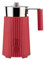 Alessi Plissé MDL13 R - Espumador de Leche de Inducción Multifunción, en Resina Termoplástica, Jarra en Acero Inoxidable, Enchufe Europeo, 600 W, 35 cl, Rojo