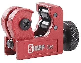 Sharp-tec Coupe-tube réglable de 3 à 16 mm avec corps en alliage de zinc, mini outil de coupe de tuyau en cuivre pour plomberie