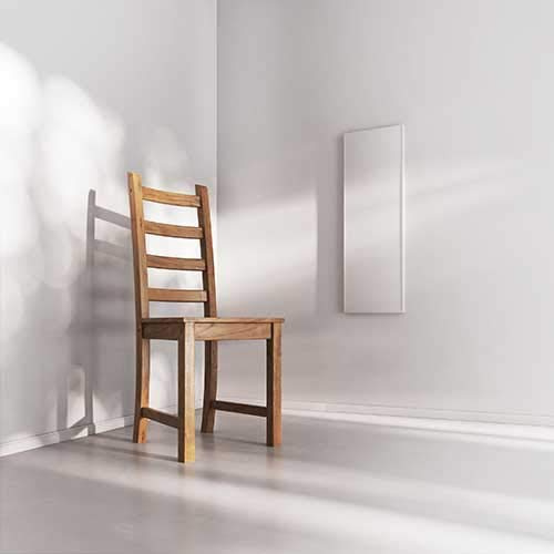 heatness Infrarotheizung Simpel Wand Pro, XS – PRO-Technologie: mehr Wärme bei weniger Watt, 300 Watt Wandheizung, energiesparend, 30 × 90 × 2,5 cm, für bis zu 4 m²