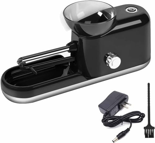 Electric Herb Grinder with 6/8mm Tube Electric Cigarette Rolling Machine Portable Herb Grinder (BLACK)