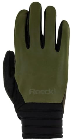 Roeckl Rotterdam 2 Winter Fahrrad Handschuhe lang Olive grün 2027: Größe: 11