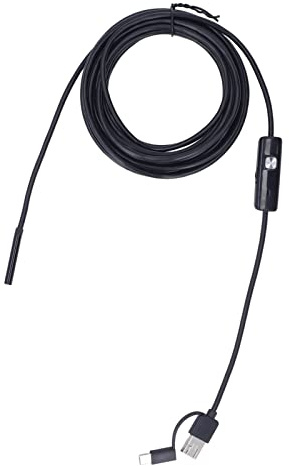 Endoskopkamera Handy-Endoskopkamera, Handy-Endoskopkamera PC USB Typ C 3 In 1 für mit LED-Licht für Automobil 5 Meter Hartdraht 5,5 Mm