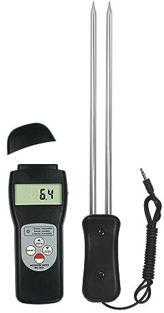 HPHPH Misuratore umidità, MC-7825G Misuratore di umidità del Grano Digitale Gamma 7~30% Riso Grano Mais Soia Paddy Chicco di caffè Ect 36 Tipi di Cereali,Igrometro Professionale