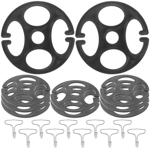 CLISPEED 10Pcs Metal Hooks and 10pcs Plastic Clips for Car Seat Cover Installation, Durable Fastener Buckle Set to Protect Seats and Enhance Interior Aesthetics