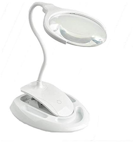 Screen Magnifier Desktop Folder Magnifier, HD Optical LED Lights A Magnifier for Reading Lightweight Desktop Magnifier with LED Light Double Comfort