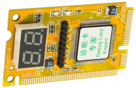 Laptop Motherboard Testkarte für Fehlerdiagnose, 1 Satz Orange | Erkennt Probleme Zuverlässig, für Selbstgemacht Enthusiasten und Techniker, Elektronische Komponenten