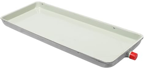 Operitacx Bac de Vidange Plastique avec Trou de Drainage pour Climatiseur de Fenêtre Compatible Plupart des Intérieures