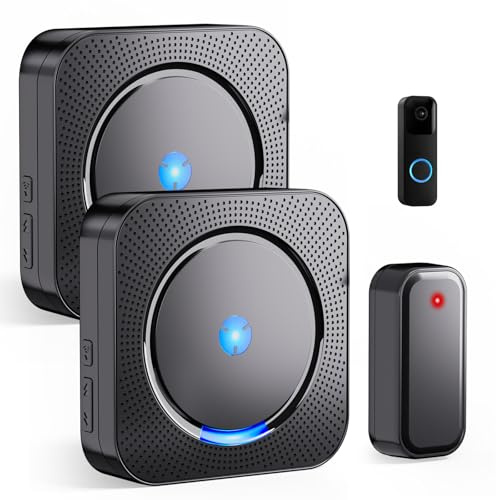 Wireless Doorbell Extender with Receiver for Blink | for blink Video Doorbell 1st & 2nd Gen into Wireless Door Bell with 656 FT Range, 58 Chimes & 0-110 dB Door Chime