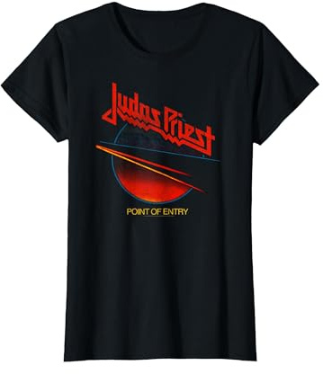 Judas Priest Point of Entry T-Shirt, Femme, Noir, L