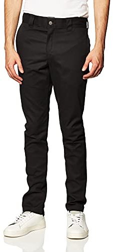 Dickies Slim Skinny arbetsbyxor för män, Svart (Black), 32W / 32L