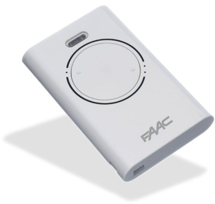 787007 FAAC Fernbedienung für Tore XT2 433 SLH LR 2 Kanäle Weiß 433 MHz