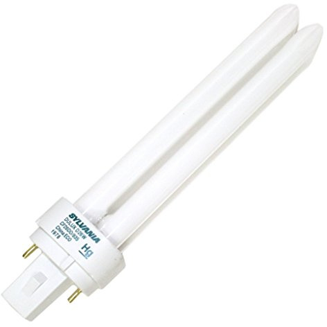 (10 Pack) Sylvania 21114 CF26DD/835/ECO 26-Watt 3500K 2-Pin Double Tube Compact Fluorescent Lamp