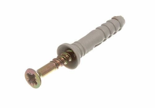 Hammer Fixing Nylon Concrete Wall Widow Door Frame Plug M5 X 30MM Pack of 20