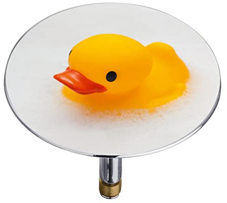 WENKO Badewannenstöpsel Pluggy XXL Mod. Duck Abfluss-Stopfen, für alle handelsüblichen Abflüsse Mehrfarbig