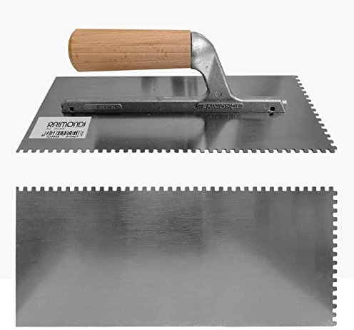 Raimondi – Frattone dentellato 3 x 3 mm manico legno 28 x 12 cm