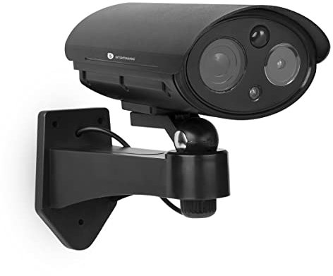 Smartwares Dummy Camera with PIR Motion Sensor and Flashing LED Light, Battery Powered, Wall Mounted, Indoor & Outdoor Use