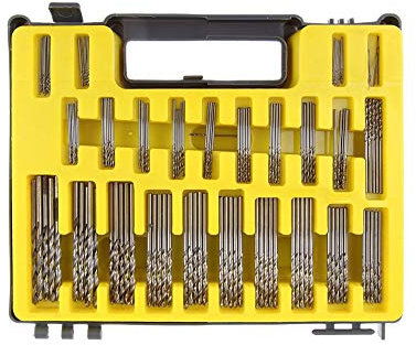 JVJ 150 Stk HSS Stahlbohrer Satz Spiralbohrer Mini Bohrer 0.4mm-3.2mm Spiralbohrer Micro Metallbohrer Drillbohrer für Holz, Kunststoff, Aluminium