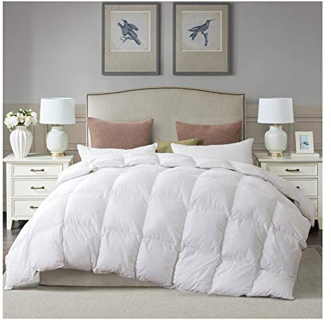 Duck Feather Down SINGLE Duvet Quilt 13.5 Tog Luxury Comforter Deluxe Duvet, Best Hotel Quality, Super Soft, Warm and Cosy, Anti Allergy, Computer Quilted Construction, Self piping