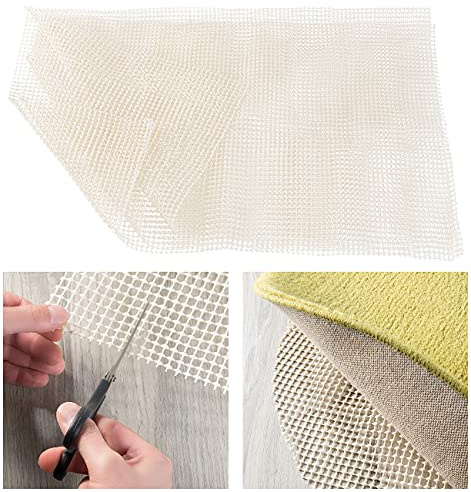 infactory Anti-Rutsch Rolle: rutschfeste PVC-Teppichunterlage, zuschneidbar, 80 x 200 cm (Antirutsch Teppichunterlage, Teppich-Sicherheitsunterlage, Badezimmer)