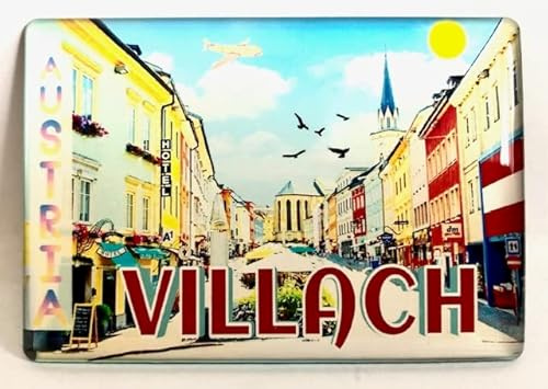 Villach Klagenfurt Wörthersee Österreich Souvenir Kühlschrankmagnet Reiseandenken Geschenkartikel
