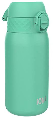 Ion8 Borraccia Inox Leggero per Bambini, 400ml, Non Isolato, a Prova di Perdite, Facile da Aprire, Serratura Sicura, Lavabile in Lavastoviglie, Facile Pulizia, Durevole e Antigraffio, Verde Petrolio