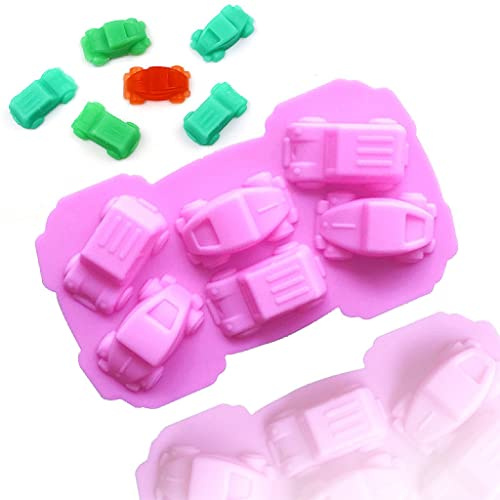 TTOA – 6 Mulden Auto Silikon Schokoladenform | Antihaft Süßigkeiten Form | Eiswürfel | Wachs Schmelzen Ton Form | Kuchen Dekoration