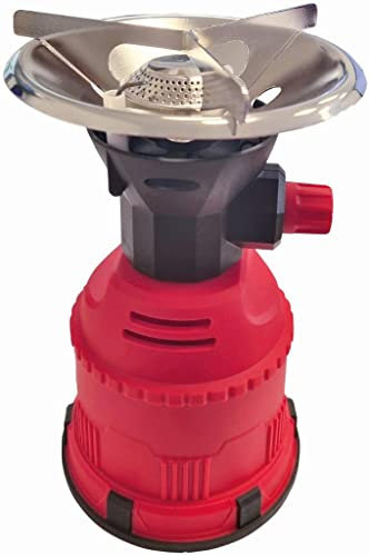 Gazcamp Campingkocher Gaskocher Piezozündung 1,2 kW mit 190g Gaskartusche Stechgaskartusche Shisha Kocher Kohleanzünder (Gaskocher Einzeln)