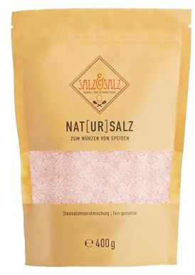 Salz & Salz Premium [Himalaya Salz] Grob & Salz Fein 400g & 900g – Steinsalz aus Pakistan ohne Zusätze – Natursalz Unbestrahlt für Salzmühle und Genießer - Rosa Kristallsalz, Ursalz, Steinsalz