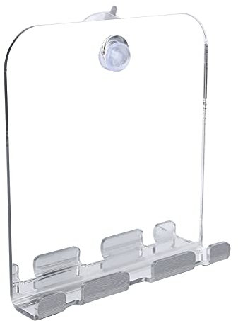 Fogless Mirror For Shower,Fogless Shower Mirror Bathroom Shaving Mirror Square Shower Mirror Shatterproof Mirror with Razor Hook for Bathroom Bedroom