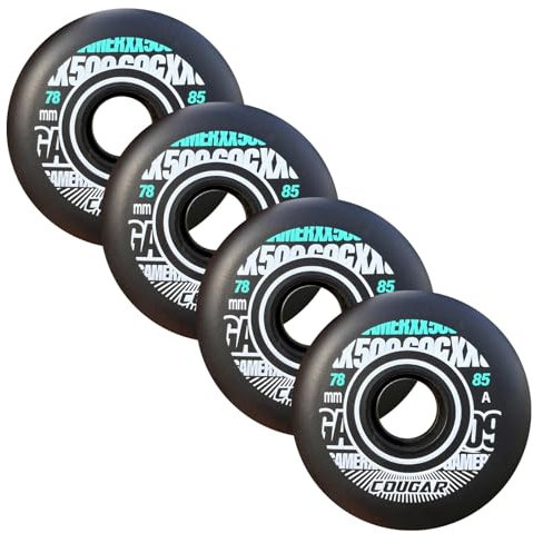 Generisch Inline Skate Rollen Inline Skate Räder 4er Pack Indoor/Outdoor Rollschuh Räder 78 mm 80 mm 85A Roller Blade Räder Skating Räder Ersatz für Roller Blade Räder Räder
