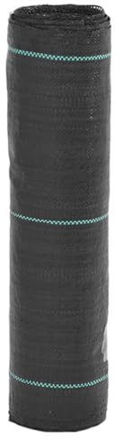 vidaXL Weed Membrane Black 0.5x10 m PP
