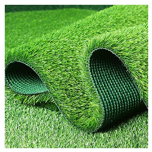 Synthetischer Kunstrasen, Anti-Shedding-Kunstrasenmatte für den Außenbereich, zuschneidbarer DIY-Kunstrasenteppich für Balkon, Küche und Hinterhof, 2 cm dick (Farbe: Grün, Größe: 50 x 80 cm