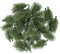Ideen mit Herz Lot de 45 branches de sapin artificielles - Vert - 6 cm de long - Décoration de couronne de l'Avent - Vert sapin