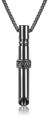 DAYLINLOVE Breathing Necklace S925 Sterling Silver Celtic Knot Breathing Necklace for Anxiety Relief Quit Smoking Tools Anxiety Jewelry Gift for Men Women
