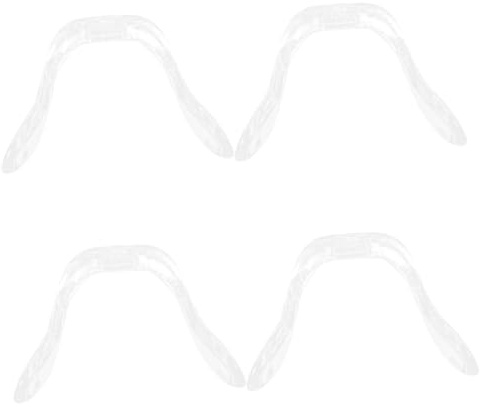 GARVALON 4stücke Brillen Nasenpads Flexible Rutschfeste Nasenstützen Für Optimalen Tragekomfort Kompatibel Mit Brillen Und Sonnenbrillen Transparent Und Langlebig