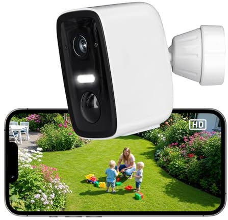 Rollei Überwachungskamera Wireless Security Cam 2K V2 Kabellose Kamera Überwachung Aussen Bewegungs und Körpererkennung Zwei Wege Audio IP65 Wetterfest Überwachungskamera-Kamera-Überwachung-Aussen