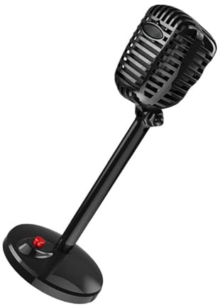 Homoyoyo USB Computer Microphone Rotating Black Plastic Desktop | Omnidirectional Pickup, Independent Base Control, 2m Cable, 9*7mm Speaker, 30-16000hz Frequency