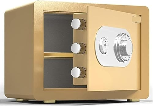 Caja fuerte digital de seguridad con cerradura de combinación, caja fuerte de acero metálico para el hogar, oficina, hotel, diseño compacto para almacenamiento confidencial