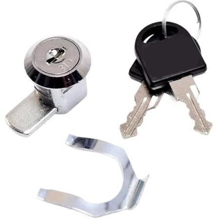 Serrure à came mobile avec clip rapide for caisse enregistreuse, tiroir, casier de gym, armoire métallique, serrure de boîte à air MX16, 1 pièce(D)