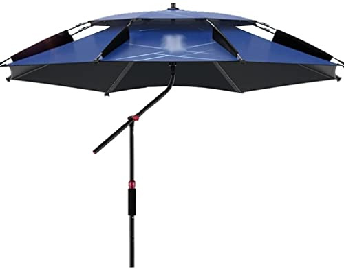 Sombrilla for exteriores, sombrilla de protección solar de tela Oxford gruesa, sombrilla de pesca impermeable universal doble de 360 ​​°, fácil de instalar 2m/6,6 pies
