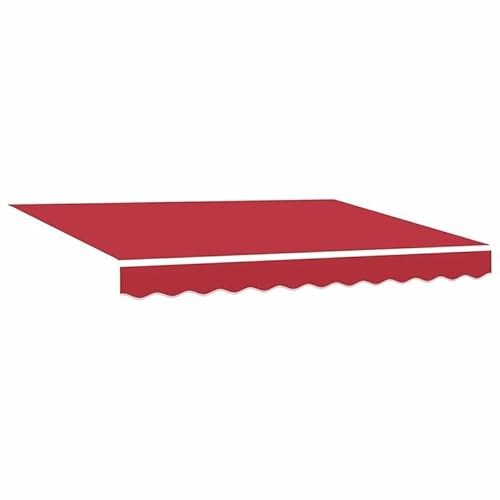 Tenda di ricambio per tende da sole, in tela rossa, 300 x 250 cm, resistente ai raggi UV, impermeabile e durevole, per terrazze, giardini e balconi